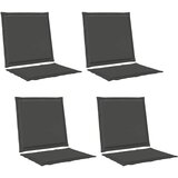  Jastučići za sjedenje i leđa 4 pcs Antracit 47 x 45 x 2 cm | shoptok.hr