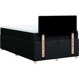 vidaXL Krevet s oprugama i madracem crni 120 x 200cm od tkanine | shoptok.hr