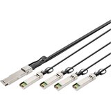Digitus DN-81322 steklena vlakna / SFP+ optična vlakna, računalnik priključni kabel [1x QSFP+ - 4x SFP+] 2 m, (20519434) | Shoptok.si