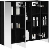  Kupaonski ormar s ogledalom Crni hrast 73.5 x 15.5 x 70 cm | shoptok.hr