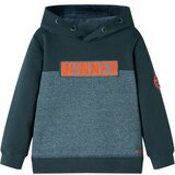 vidaXL Otroški pulover s kapuco temno zelen 140 | Shoptok.si