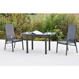 Gardenson Vrtni Set Alassio, 3-delni, Raztegljiva Miza | Shoptok.si