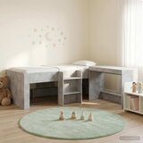  Krevet za djecu s visokim okvirom i stolom 2 kom. Betonska siva 90 x 190 cm | shoptok.hr