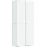  Visoka komoda bijela 80x35x180 cm od konstruiranog drva | shoptok.hr