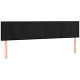  Posteljno vzglavje črno 200x5x78/88 cm žamet, (20952288) | Shoptok.si