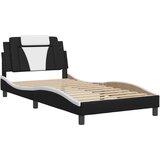  Okvir kreveta Viana s LED-om bez madracacrno-bijeli 100 x 200 cm | shoptok.hr