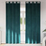  Zavjese za zamračivanje 2 pcs Tamnozelena 140 x 225 cm Baršun | shoptok.hr