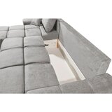 Livetastic KOTNA GARNITURA S POSTELJNO F, srebrne barve tekstil | Shoptok.si