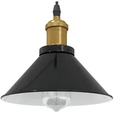 podesiva po visini E27 sjajno crna Ø 22 cm metal