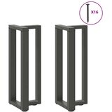  Noge za konzolno mizico v obliki črke T 2 kosa antracit 38x25x(72-73) cm jeklo, (22124005) | Shoptok.si