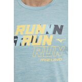 Mizuno Majica kratkih rukava za trčanje Core Run boja: tirkizna, s tiskom, J2GAB008 | shoptok.hr