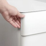  Mobilni ormar za spise s 3 ladice na zaključavanje viseći sustav 39 x 48 x 59 cm bijela | shoptok.hr