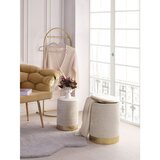Hanah home comfort - cream cream pouffe set (2 pieces) | ePonuda.com