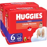 Huggies Pelene gaćice Little Movers, Duo Pack (6), 15-25kg, 60 komada | ePonuda.com