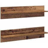  Polica na zidu s policom 2 pcs Staro drvo 80 x 11,5 x 18 cm | shoptok.hr