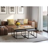 Marckeric Sivi/u prirodnoj boji stolići za kavu u setu 3 kom 60x110 cm Camelia – | shoptok.hr