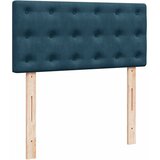 Box spring krevet s madracem tamnoplavi 90x200 cm baršunasti | shoptok.hr
