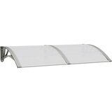Maison Chic Nadstrešek - Senčniki za vrata siv 150x75 cm polikarbonat, (22039614) Cene