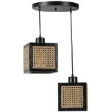 Opviq kumsal 2 li tepsili siyah rattan avize rattanblack chandelier Cene