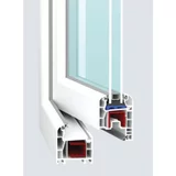 SOLID ELEMENTS eco okno solid elements (1000 x 1000 mm, pvc, belo, levo, dvojna zasteklitev, brez kljuke)
