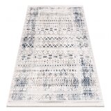 RugsX DISTIN 0833A mornarsko modra / modra / bela moderna preproga - Boho, vintage, resice 80x150 cm, (21990216) | Shoptok.si