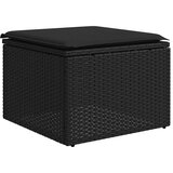  4-dijelni set vrtnih sofa od poliratana s jastucima crni | shoptok.hr