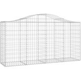  Lučne gabionske košare 8 kom 200x50x100/120cm pocinčano željezo | shoptok.hr