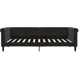  Dnevni krevet na razvlačenje s ladicama crni 90 x 200 cm baršun | shoptok.hr