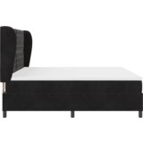 Box Spring Krevet s Madracem Crna 200x200 cm Baršun | shoptok.hr