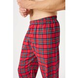 MEN-A Flanelaste pižama hlače Festive Red | Shoptok.si