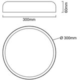 Open Design OR85969-LED Plafonsko svetlo CEDRONE LED/25W/230V CCT, prečnik 30 cm, bež | Eponuda.com