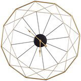 Ambia Home STENSKA URA črna, zlate barve 87 cm | Shoptok.si
