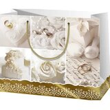 Cardex Velika ekskluzivna darilna vrečka 27x33x14cm s poročnim motivom | Shoptok.si