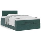 vidaXL Okvir za krevet s madraca tamnozeleni 120x190 cm baršunasti | shoptok.hr