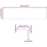  Prozorske klupice 2 kom tamnosmeđe 160x40x2 cm masivne hrast | shoptok.hr