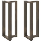  Noge za barski stol T-oblika 2 kom Crne 40x35x(100-101) cm Čelik | shoptok.hr