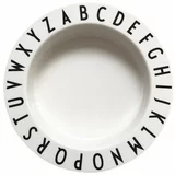 Design Letters bijeli dječji duboki tanjur Eat & Learn, ø 15,5 cm