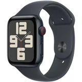 Apple Watch SE 2024 LTE 44mm M/L ohišje MXGM3QF/A Aluminijasto polnocni športni pas Midnight