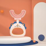 Generic Čistilna vrsta beljenje 360° zobna ščetka zobna ščetka Otroška oblika v obliki črke U masažna temeljita zobna ščetka, (21124924) | Shoptok.si
