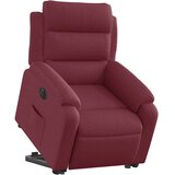  Električni naslonjač na podizanje od tkanine boja vina | shoptok.hr