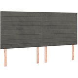  LED uzglavlje tamnosivo 200x5x118/128 cm baršunasto | Eponuda.com