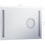  Kupaonsko LED zidno ogledalo sa senzorom na dodir 100 x 60 cm | shoptok.hr