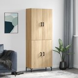 vidaXL Visoka komoda hrasta sonome 69 5x34x180cm od konstruiranog drva | shoptok.hr