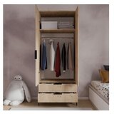 Hanah home garderober aden drawes oak | Eponuda.com