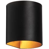 QAZQA Pametna stenska svetilka črna z medenino vklj. WiFi G9 - Sabbio