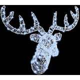 vidaXL Jelenja glava Hladno bela 60 cm Akril | Shoptok.si