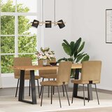 Furnova Jedilni stoli 4 kosi rjav žamet, (21928907) | Shoptok.si