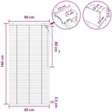  Venecijanska roleta Crna 80 x 160 cm 35 mm | Eponuda.ba