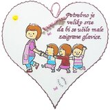 Poklon Dobra Ideja Drveno srce - uspomena iz vrtića | shoptok.hr