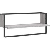 Maison Chic Stenska polica - Viseča Polica s prečko siva sonoma 65x25x30 cm, (21758796) Cene